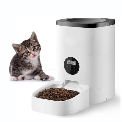Fonte de alimentação dupla de aço inoxidável automática do recipiente de alimento do alimentador 2.8L do animal de estimação do ODM