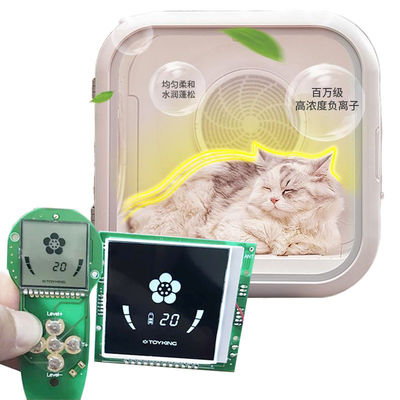 Animal de estimação automático do OEM que seca a temperatura ajustável da operação Mão-livre de baixo nível de ruído da caixa