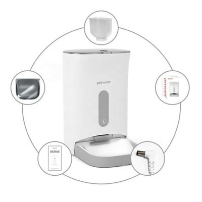 O App automático programável de Smartphone do alimentador do animal de estimação conectou o alimentador esperto do animal de estimação