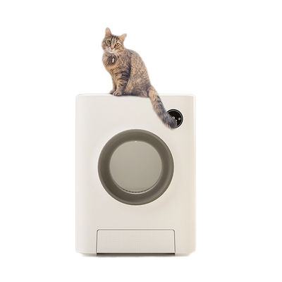 Controle plástico do toque de Wifi da integração de Cat Litter Box With App da limpeza de auto do ABS