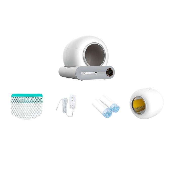 Capacidade luxuosa plástica de caixas de maca grande 65L-76L de Smart do animal de estimação com controle do App 0